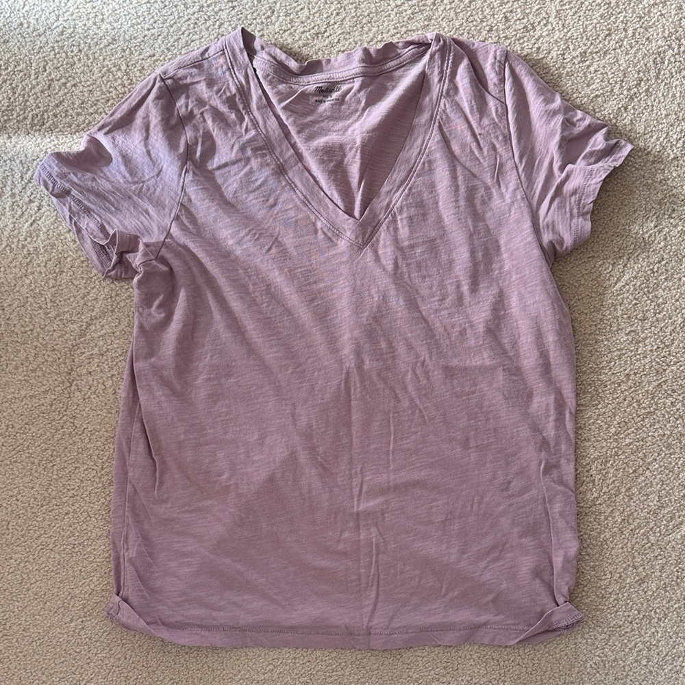 Madewell Lilac Short Sleeve Tee
